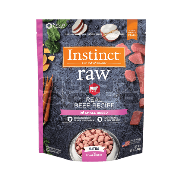 Instinct® Raw Frozen Bites Real Beef Recipe for Small Breed Dogs