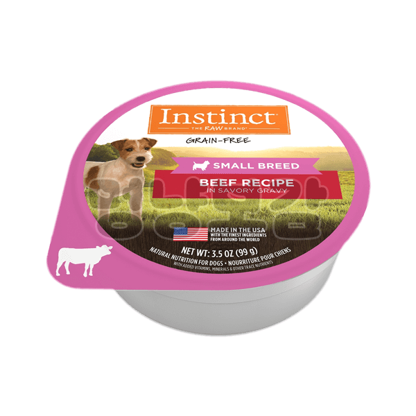 Instinct® Beef Recipe in Savory Gravy for Small Breeds