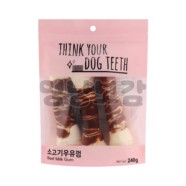 THINK YOUR DOG TEETH 소고기우유껌 대