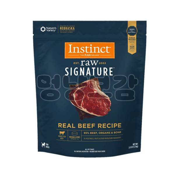 Instinct® Raw Signature™ Frozen Medallions Real Beef Recipe