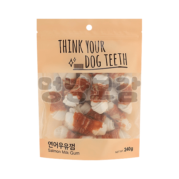 THINK YOUR DOG TEETH 연어우유껌 소
